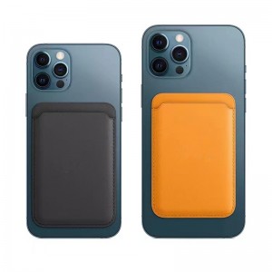 Alkalmazható az Apple Magsafe kártya táskához mágneses kiegészítő kártya hüvely iphone13 védő tok bőr iPhone13Pronévjegykártya táska